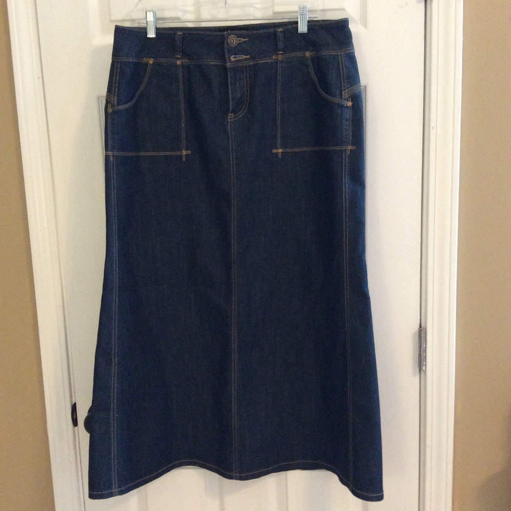 Ashley Stewart Jean Skirt